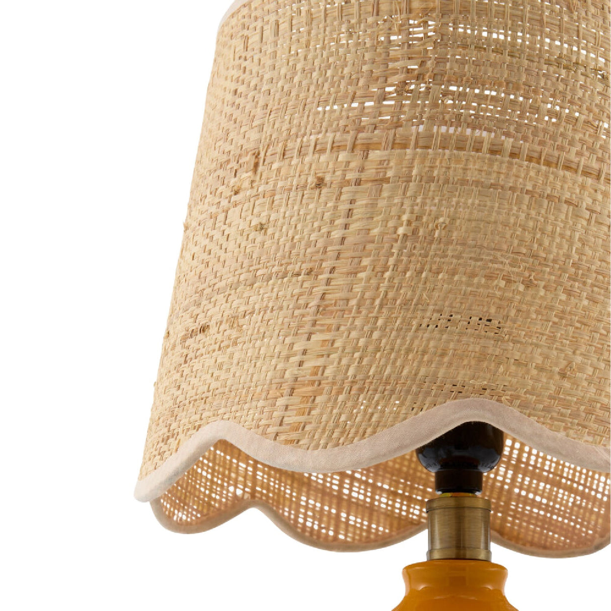 Modern European furniture - Wavy Rattan Accent Table Lamp - www.oroa.com