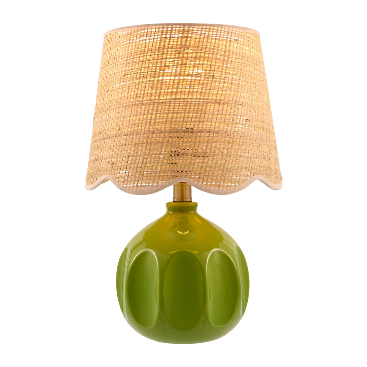 Modern European furniture - Wavy Rattan Accent Table Lamp - www.oroa.com