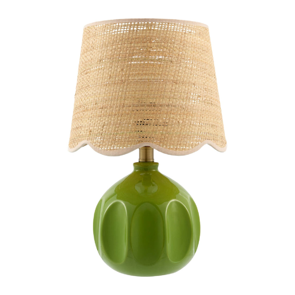 Modern European furniture - Wavy Rattan Accent Table Lamp - www.oroa.com
