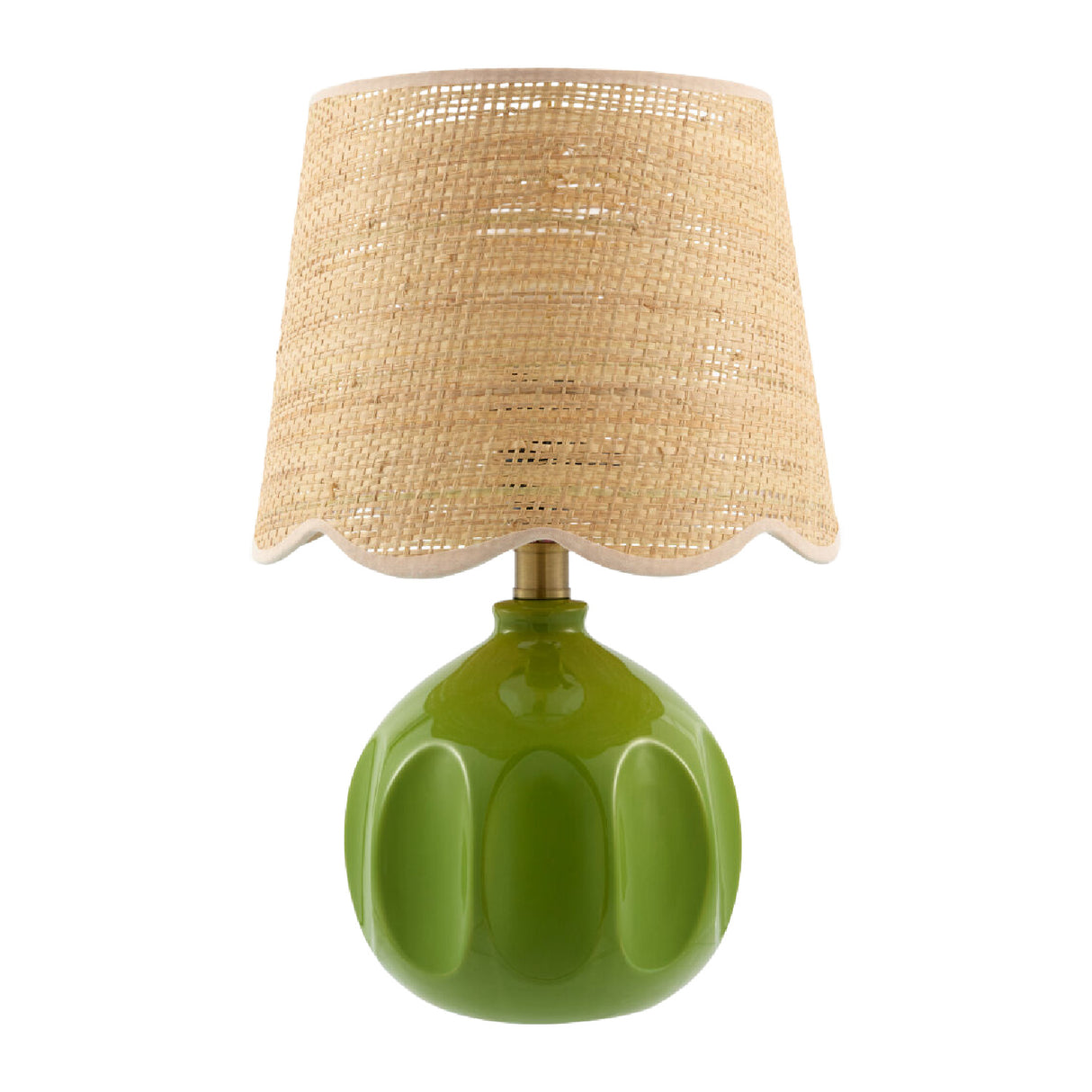 Modern European furniture - Wavy Rattan Accent Table Lamp - www.oroa.com