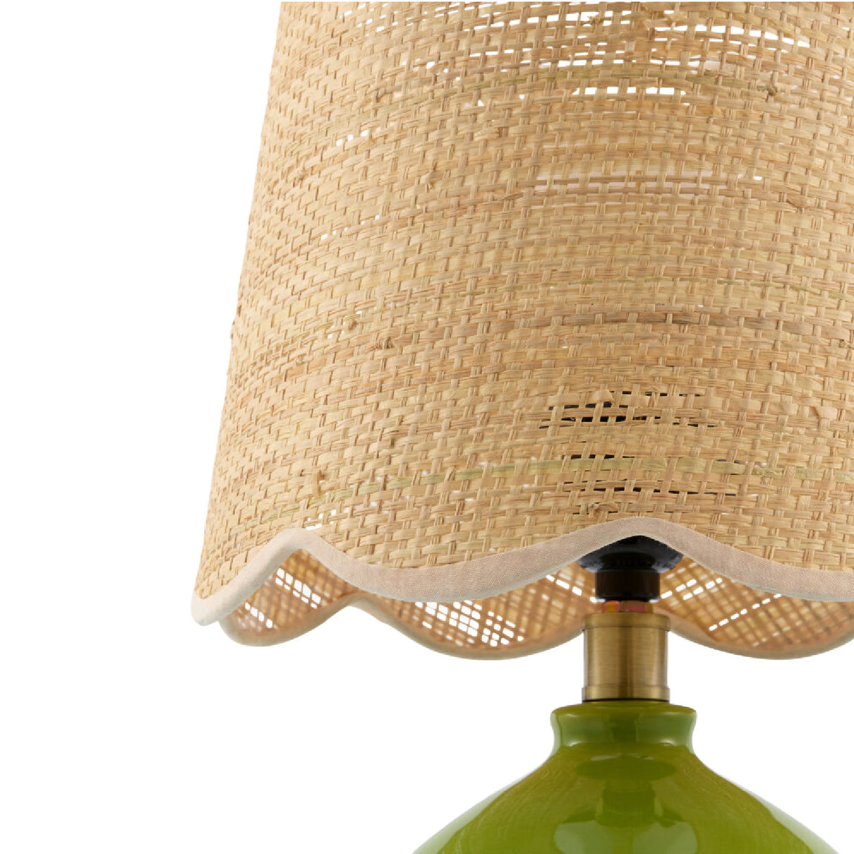 Modern European furniture - Wavy Rattan Accent Table Lamp - www.oroa.com