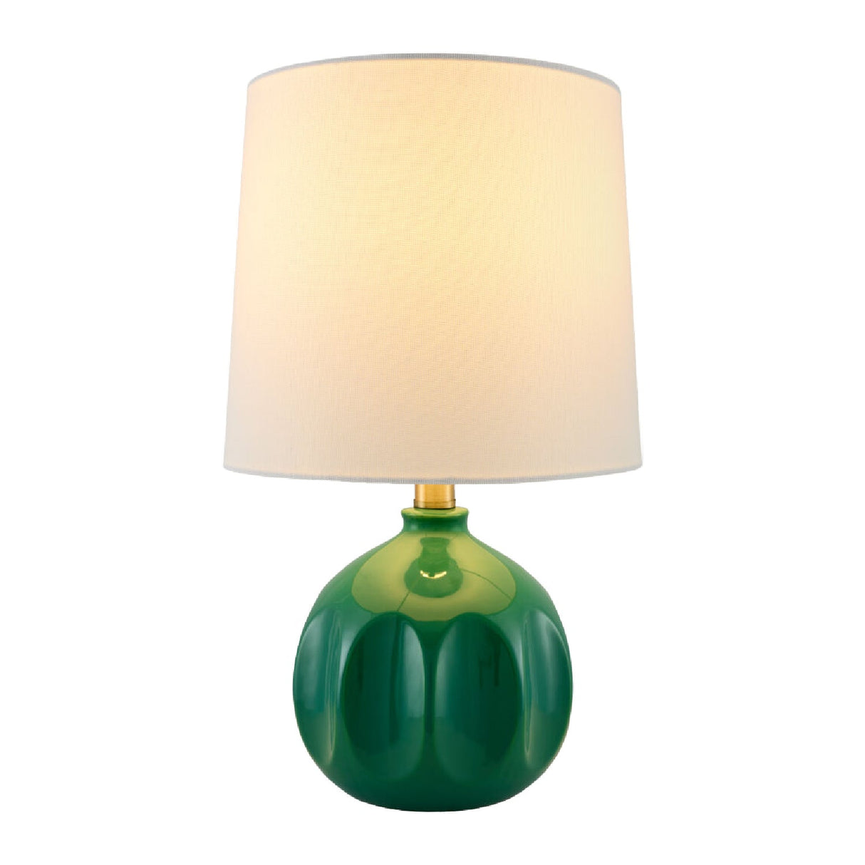 Modern European furniture - Linen Carved Ceramic Table Lamp - www.oroa.com