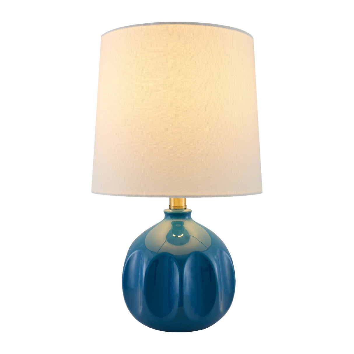 Modern European furniture - Linen Carved Ceramic Table Lamp - www.oroa.com
