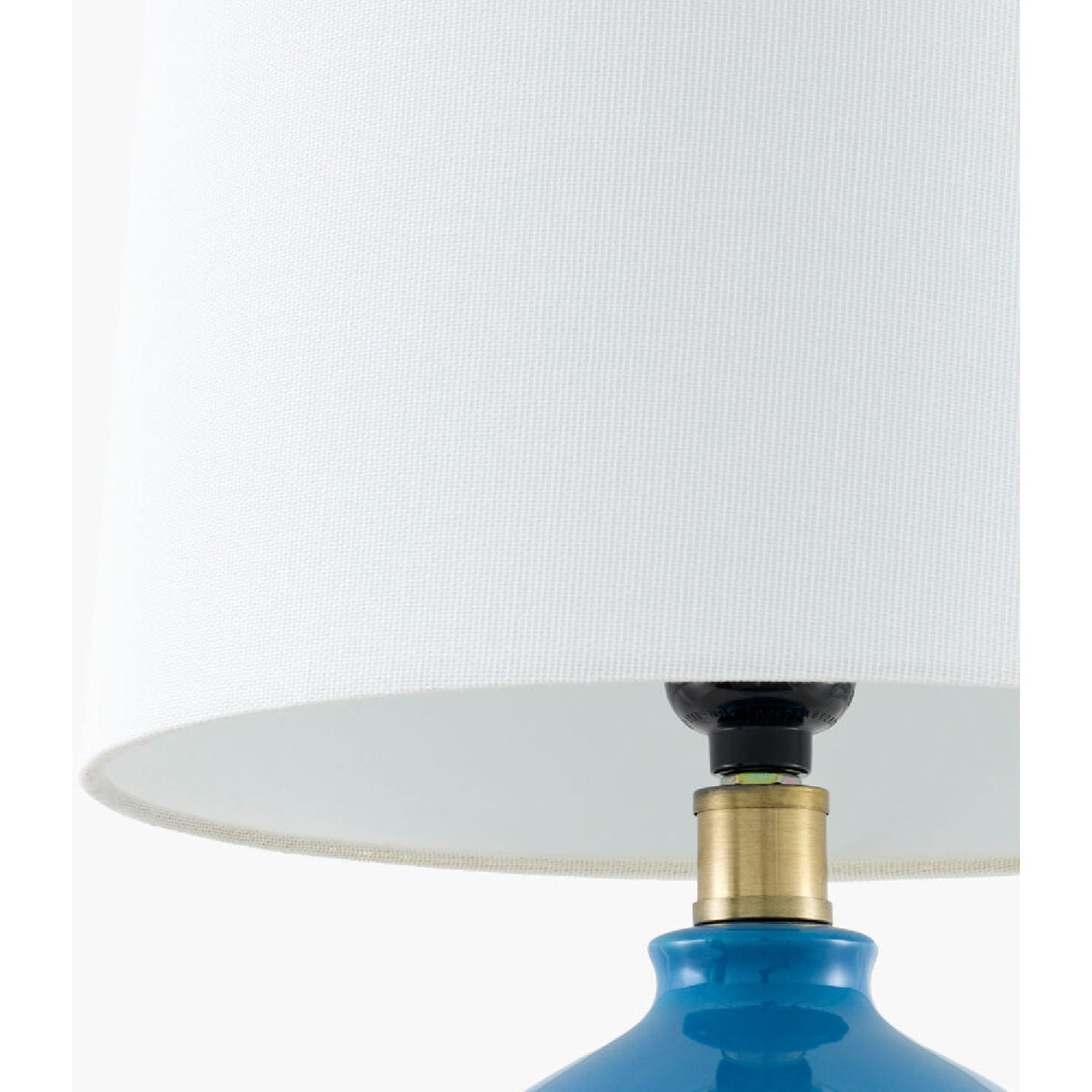 Modern European furniture - Linen Carved Ceramic Table Lamp - www.oroa.com