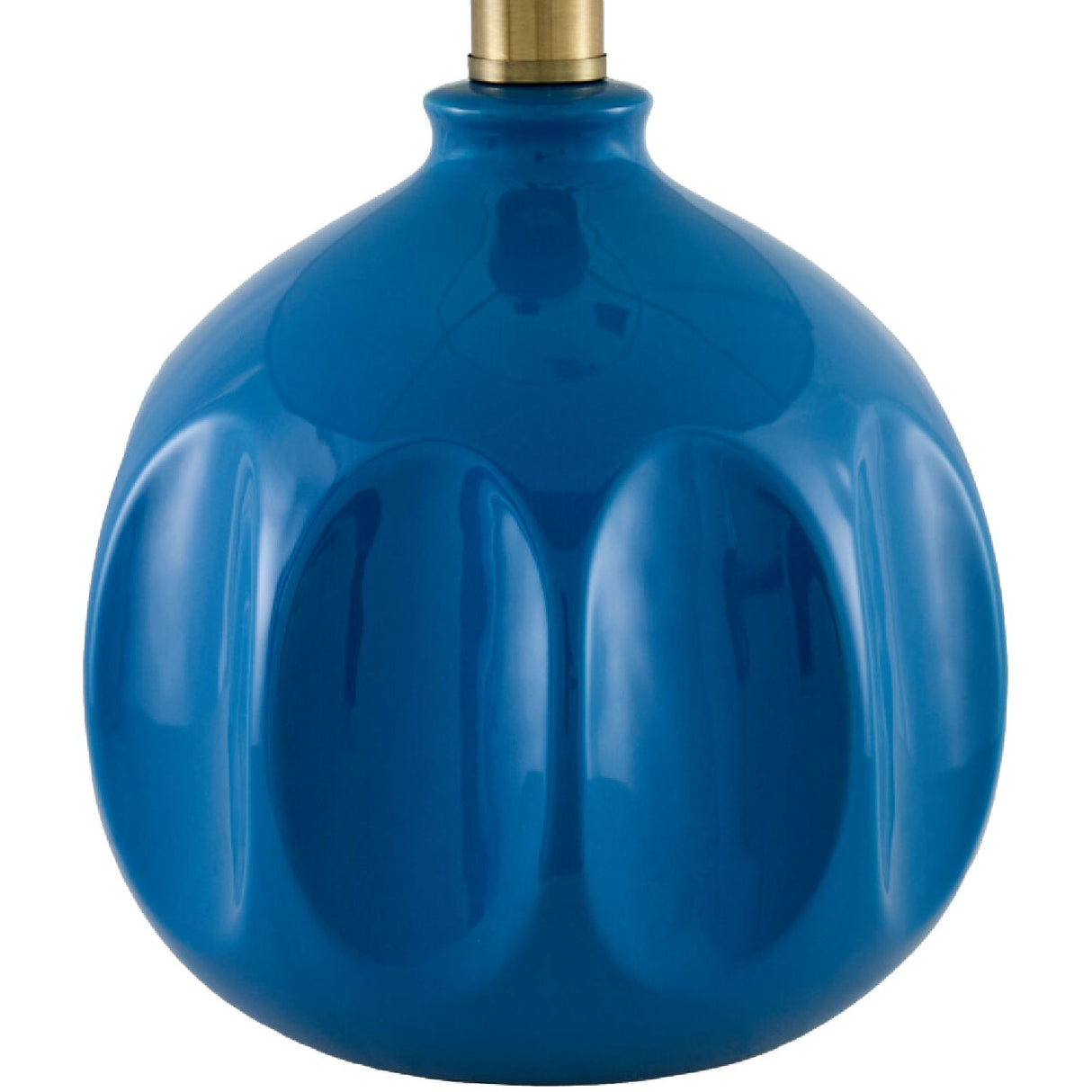 Modern European furniture - Linen Carved Ceramic Table Lamp - www.oroa.com