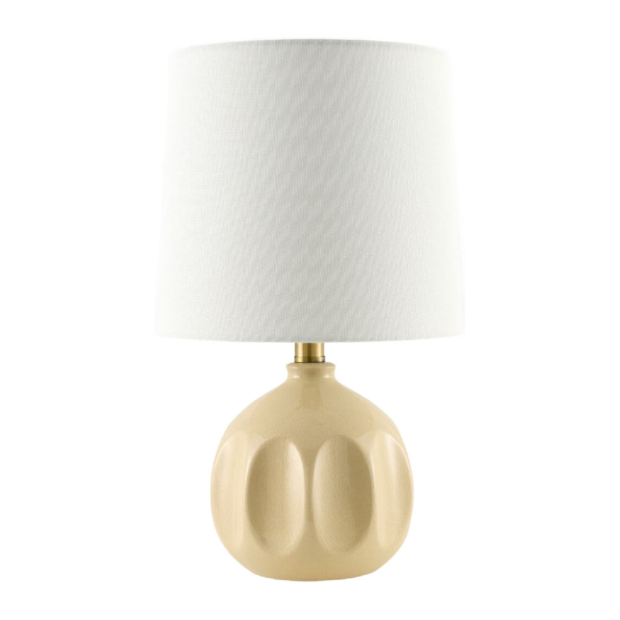 Modern European furniture - Linen Carved Ceramic Table Lamp - www.oroa.com