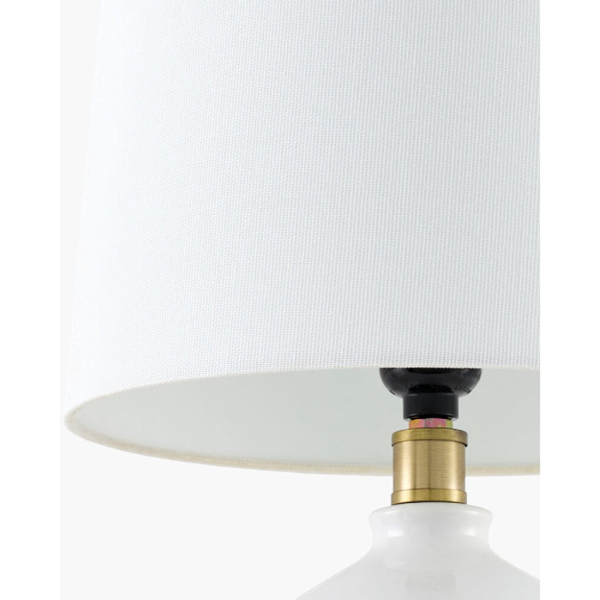 Modern European furniture - Linen Carved Ceramic Table Lamp - www.oroa.com