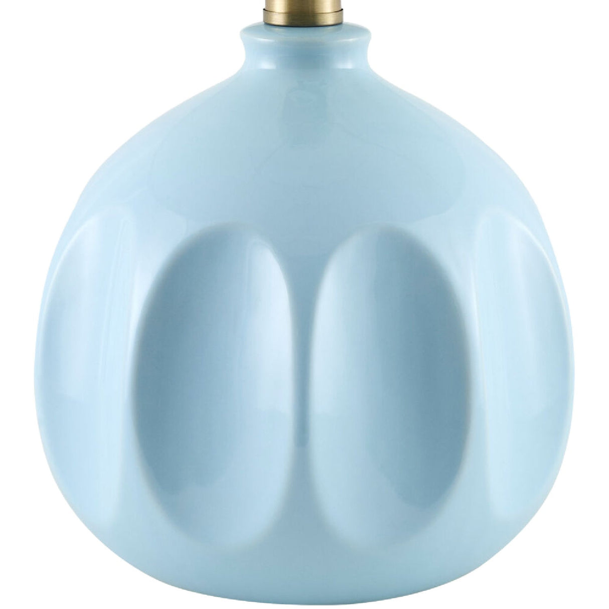 Modern European furniture - Linen Carved Ceramic Table Lamp - www.oroa.com