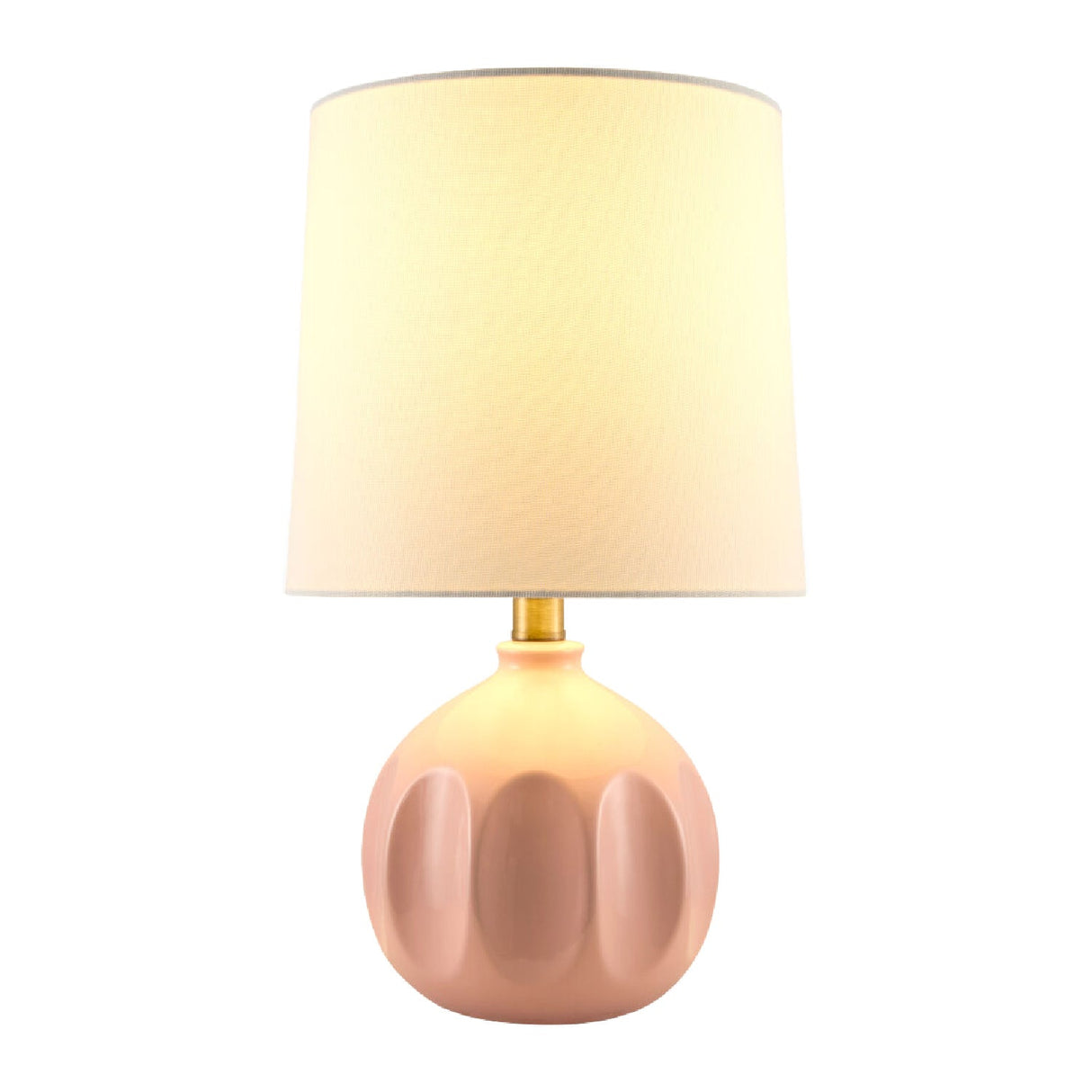 Modern European furniture - Linen Carved Ceramic Table Lamp - www.oroa.com