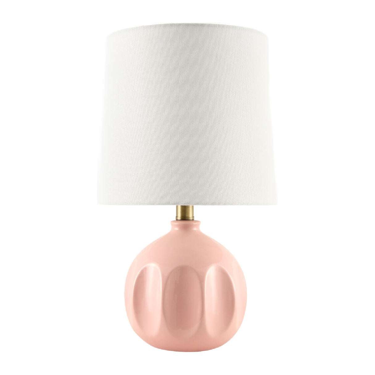 Modern European furniture - Linen Carved Ceramic Table Lamp - www.oroa.com