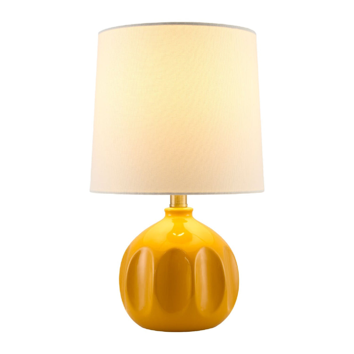 Modern European furniture - Linen Carved Ceramic Table Lamp - www.oroa.com