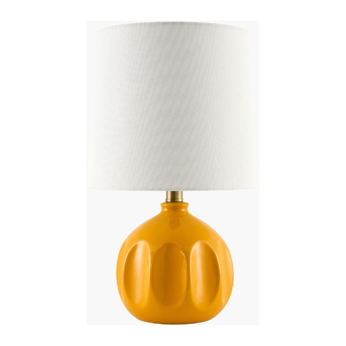 Modern European furniture - Linen Carved Ceramic Table Lamp - www.oroa.com