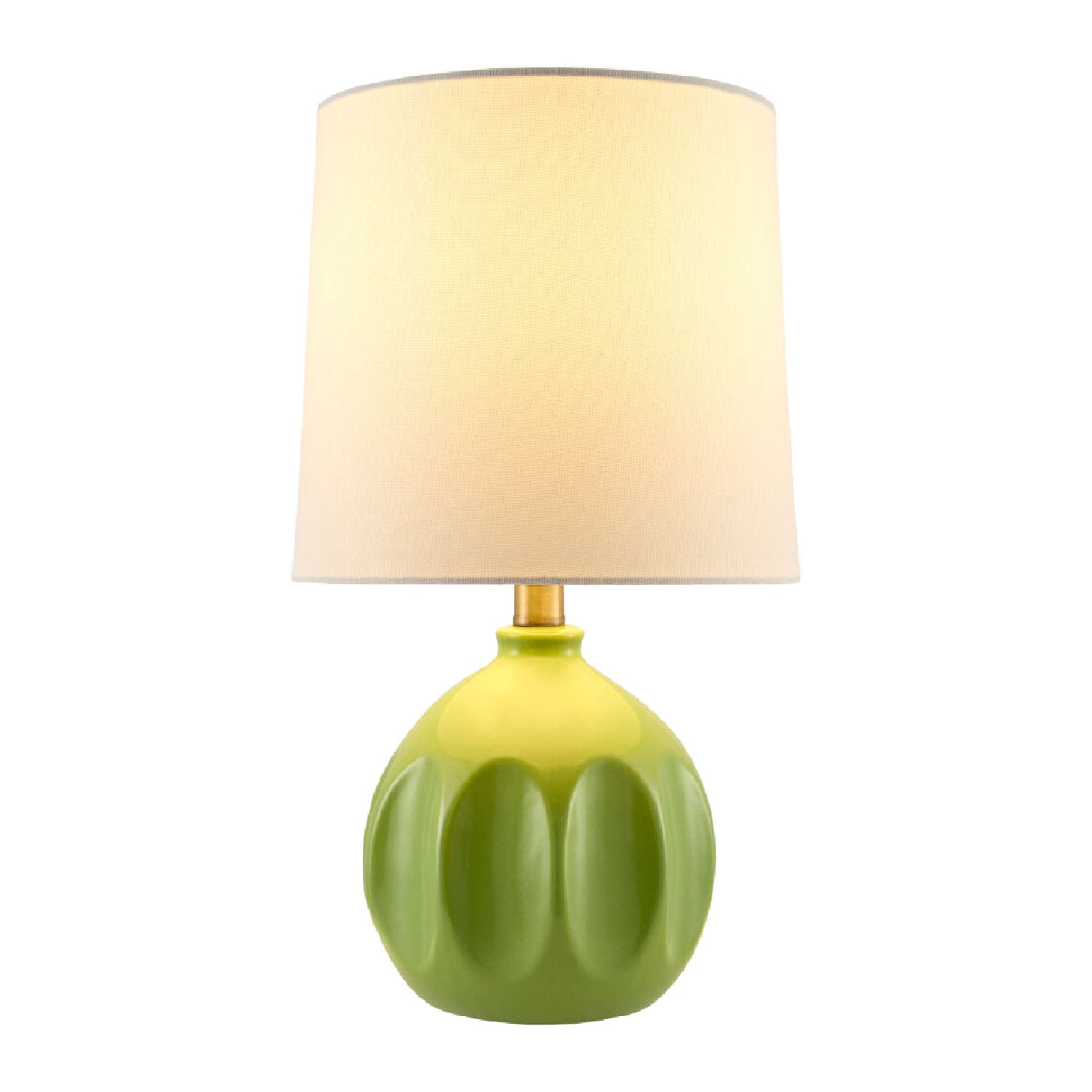 Modern European furniture - Linen Carved Ceramic Table Lamp - www.oroa.com
