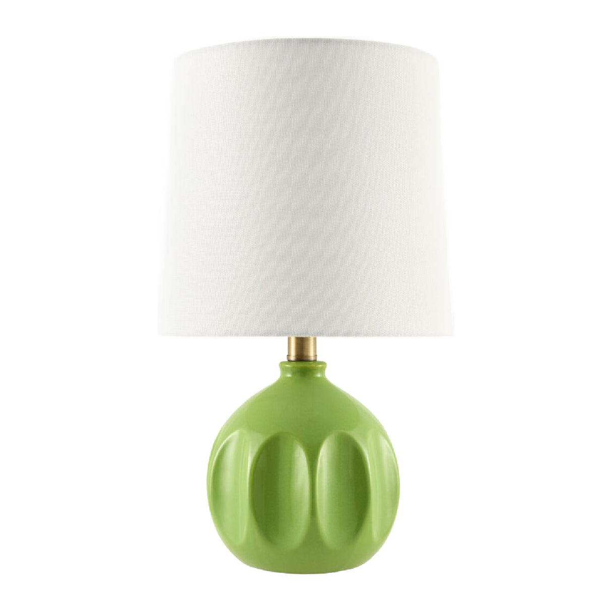 Modern European furniture - Linen Carved Ceramic Table Lamp - www.oroa.com