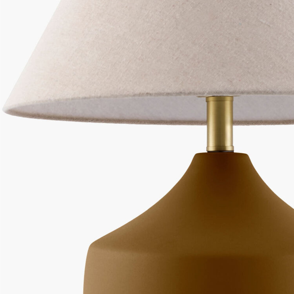 Modern European furniture - Ceramic Beige Linen Table Lamp - www.oroa.com