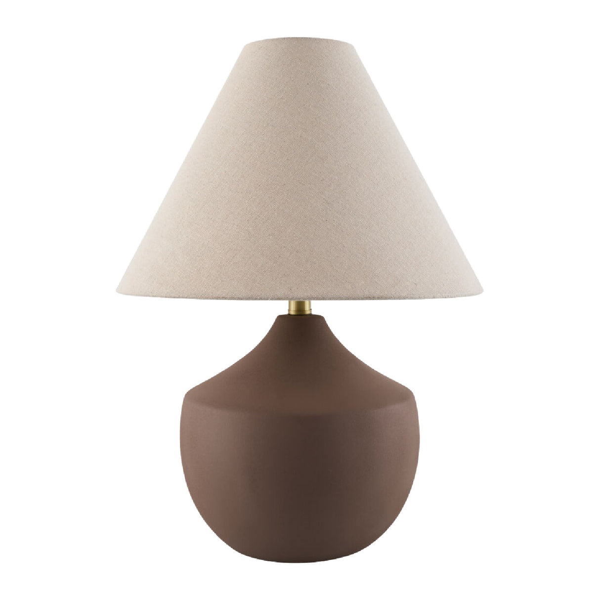 Modern European furniture - Ceramic Beige Linen Table Lamp - www.oroa.com