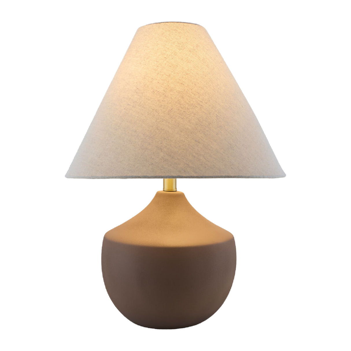 Modern European furniture - Ceramic Beige Linen Table Lamp - www.oroa.com