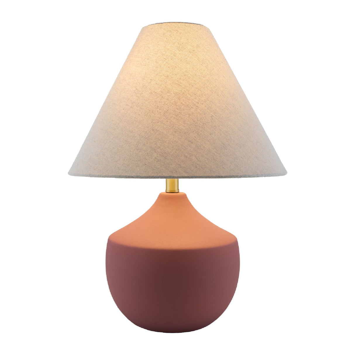 Modern European furniture - Ceramic Beige Linen Table Lamp - www.oroa.com