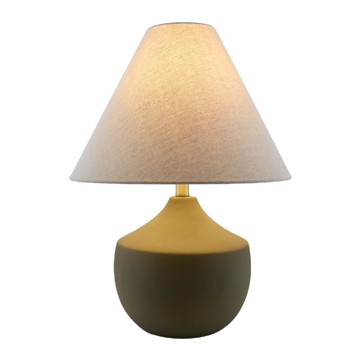 Modern European furniture - Ceramic Beige Linen Table Lamp - www.oroa.com