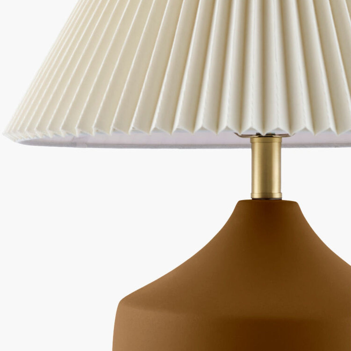 Modern European furniture - Ceramic Beige Linen Table Lamp - www.oroa.com