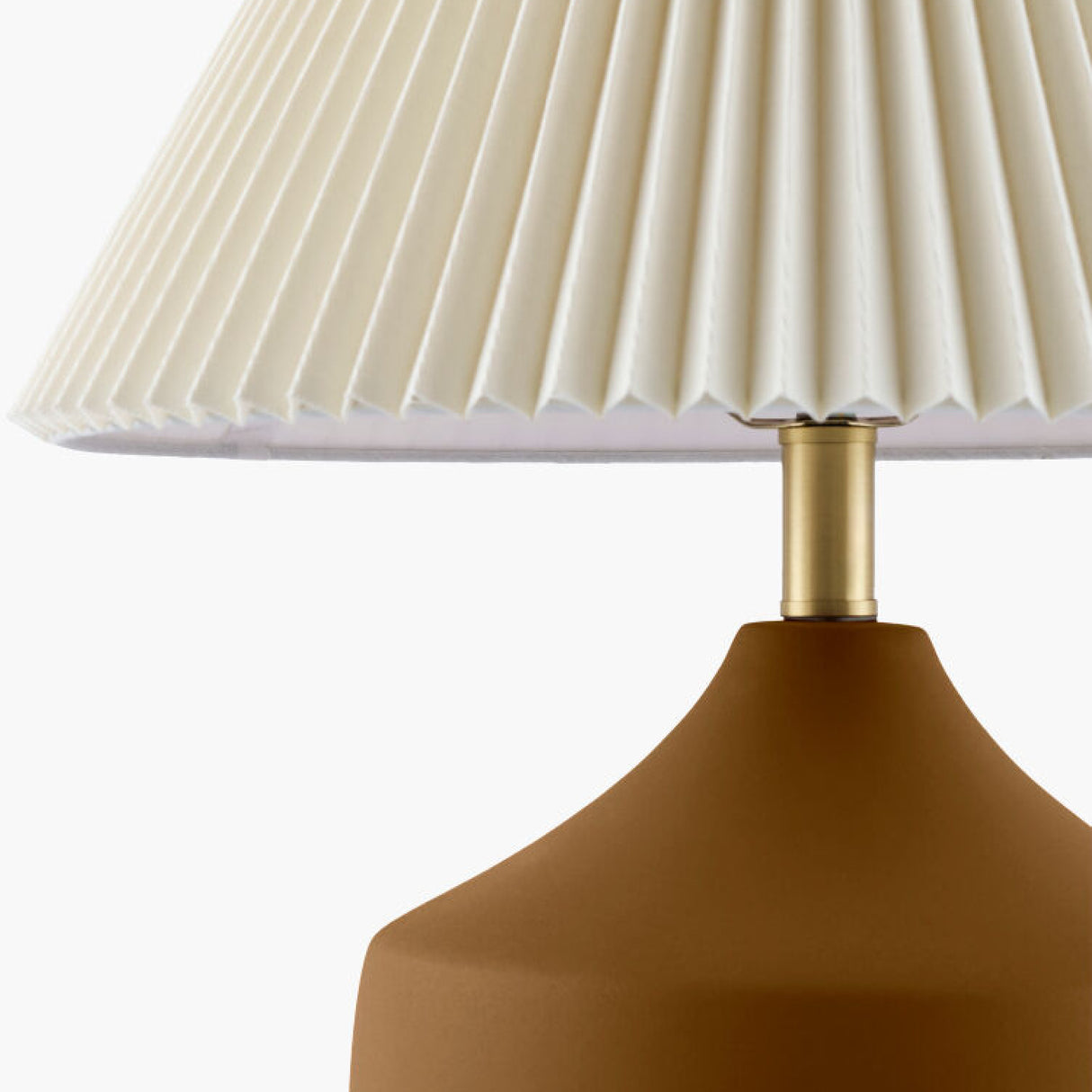Modern European furniture - Ceramic Beige Linen Table Lamp - www.oroa.com