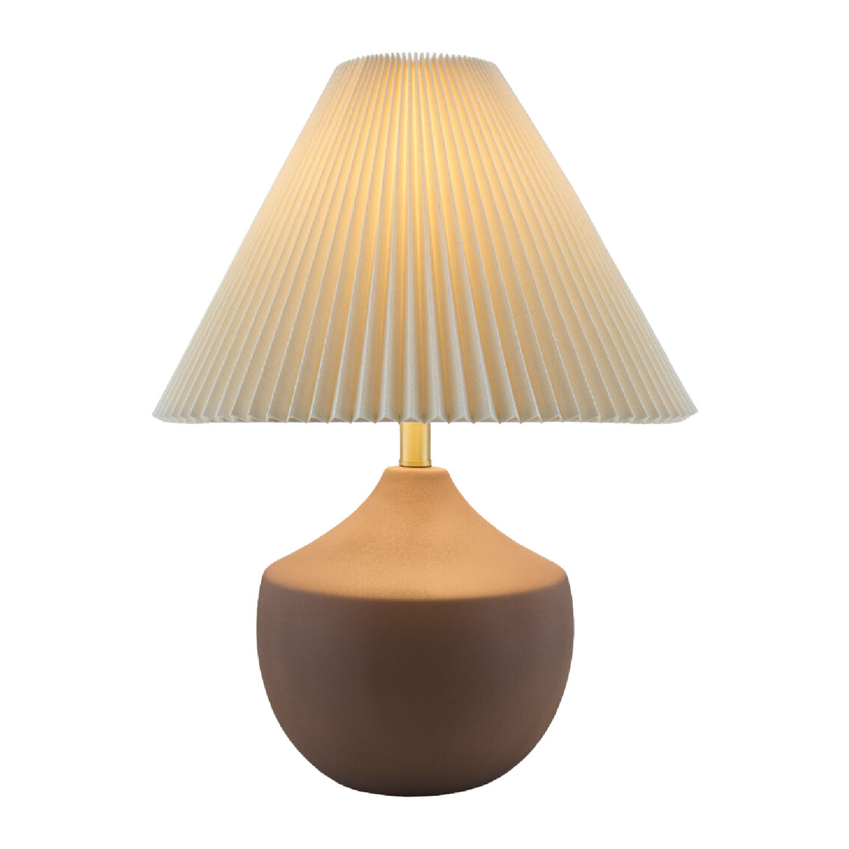 Modern European furniture - Ceramic Beige Linen Table Lamp - www.oroa.com