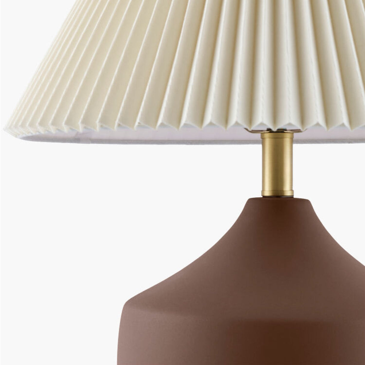 Modern European furniture - Ceramic Beige Linen Table Lamp - www.oroa.com