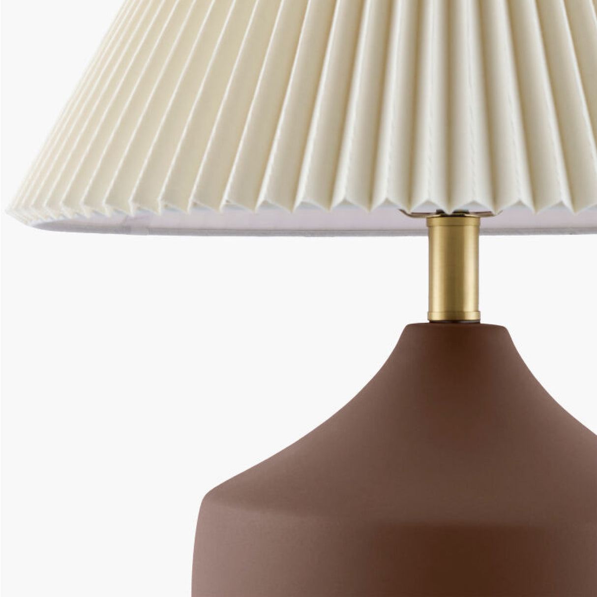 Modern European furniture - Ceramic Beige Linen Table Lamp - www.oroa.com