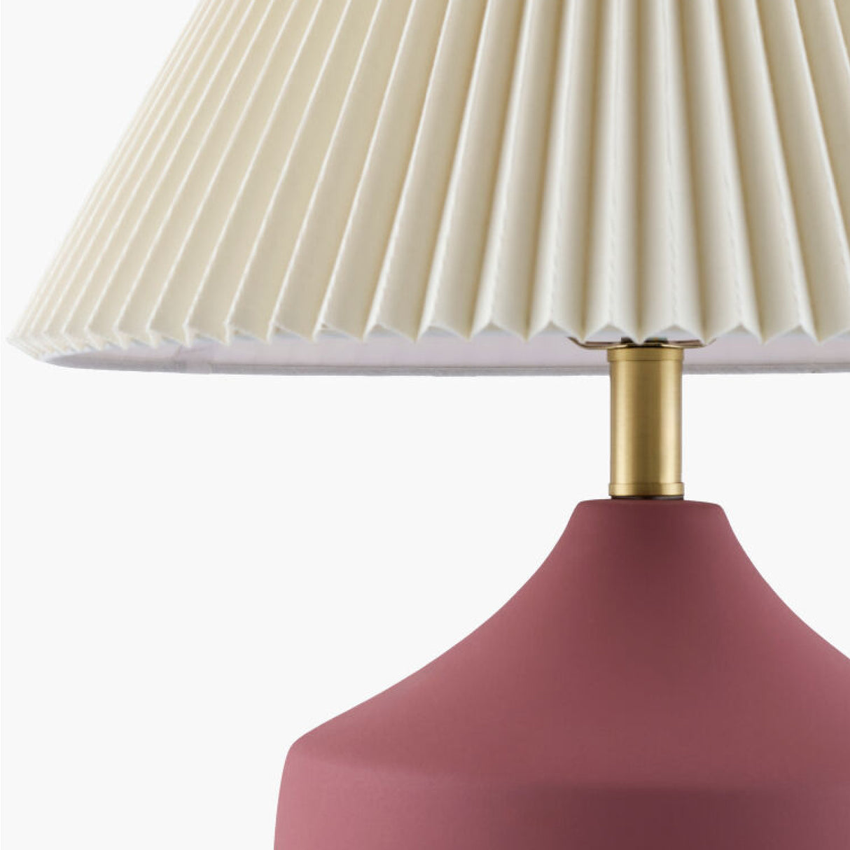 Modern European furniture - Ceramic Beige Linen Table Lamp - www.oroa.com