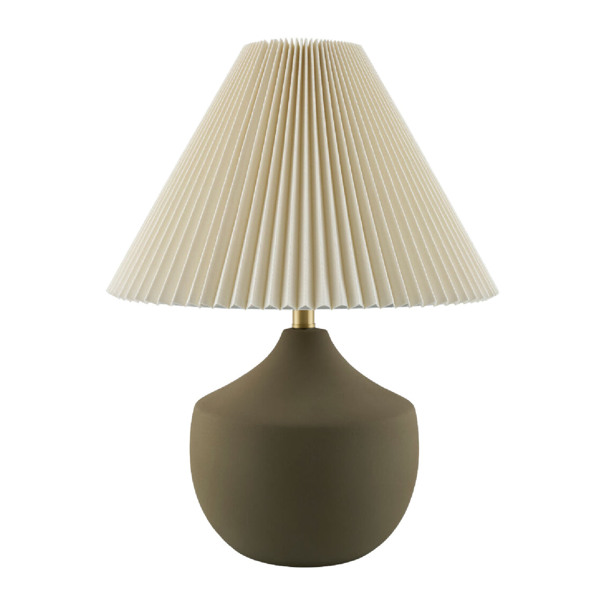 Modern European furniture - Ceramic Beige Linen Table Lamp - www.oroa.com