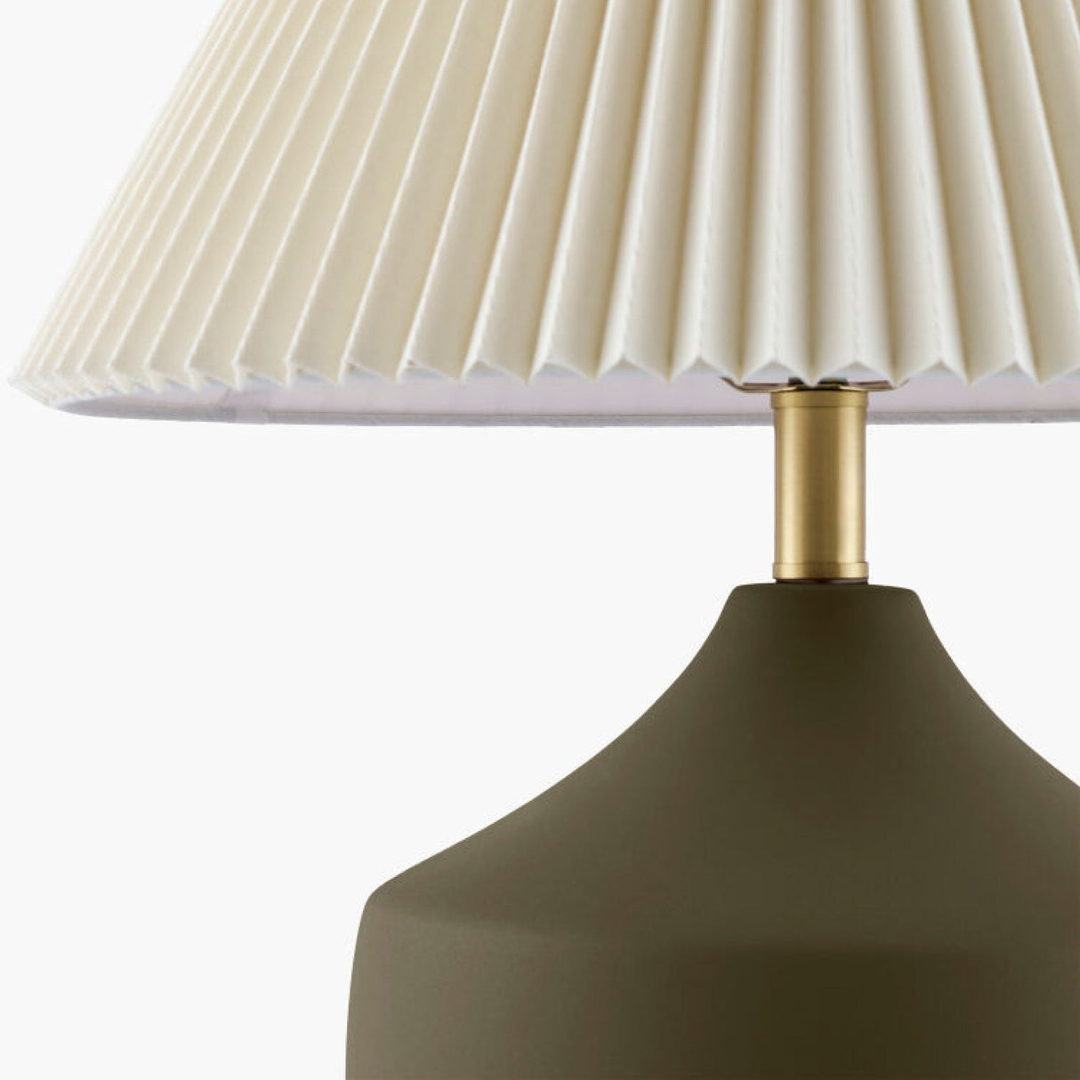 Modern European furniture - Ceramic Beige Linen Table Lamp - www.oroa.com