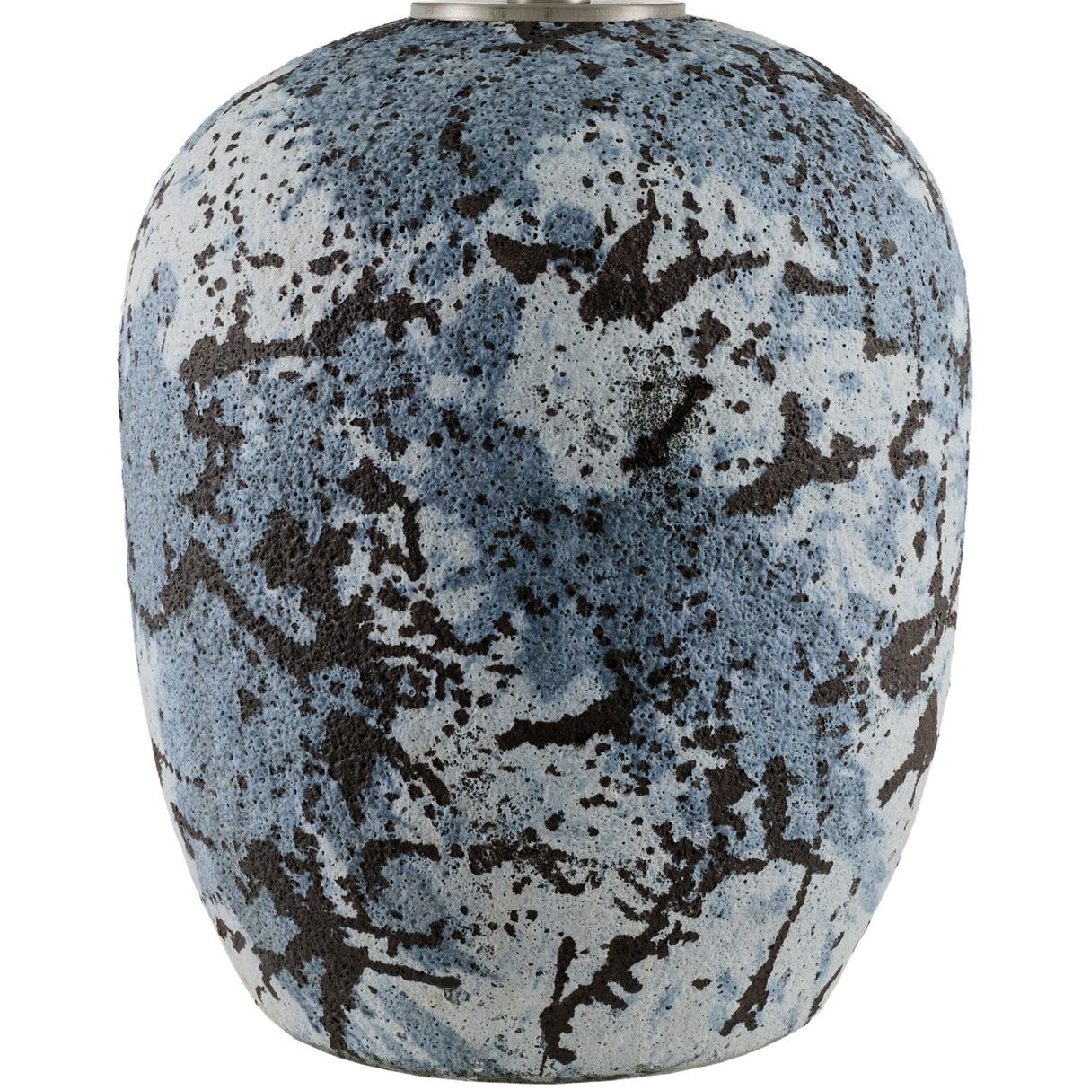 Modern European furniture - Textured Gray Ceramic Table Lamp - www.oroa.com