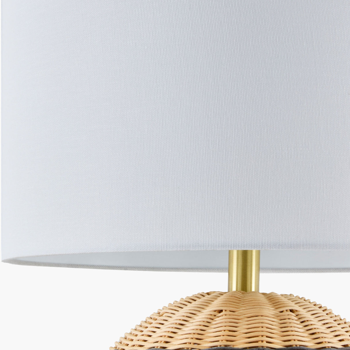 Modern European furniture - Round Rattan Base Table Lamp - www.oroa.com