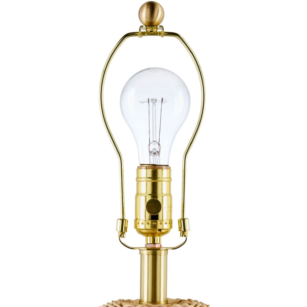 Modern European furniture - Round Rattan Base Table Lamp - www.oroa.com
