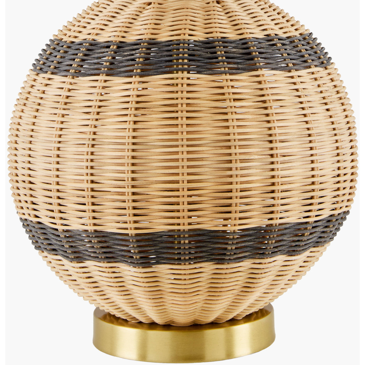 Round Rattan Base Table Lamp | Oroa.com