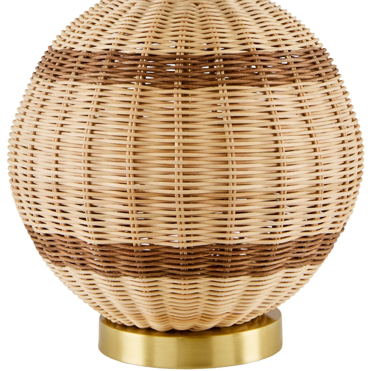 Modern European furniture - Round Rattan Base Table Lamp - www.oroa.com