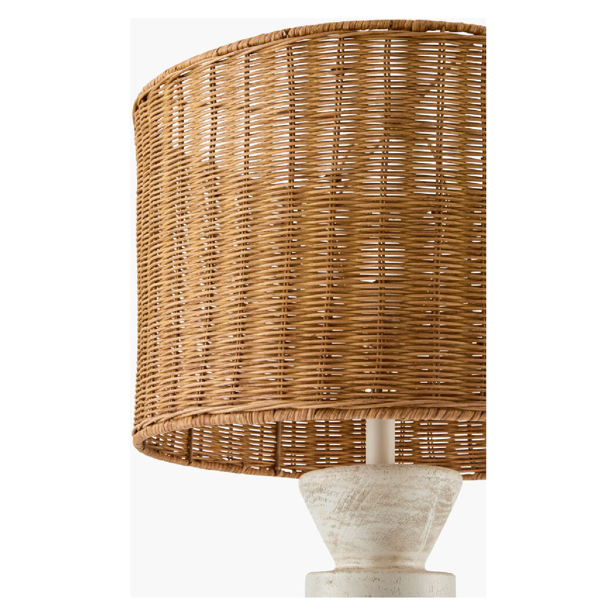 White Stacked Base Floor Lamp | Oroa.com