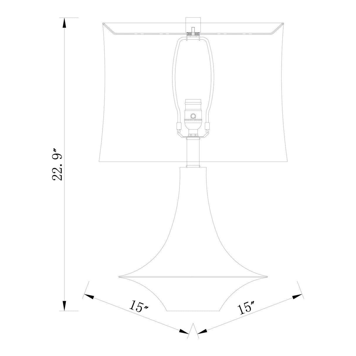 Modern European furniture - White Drum Shade Table Lamp - www.oroa.com