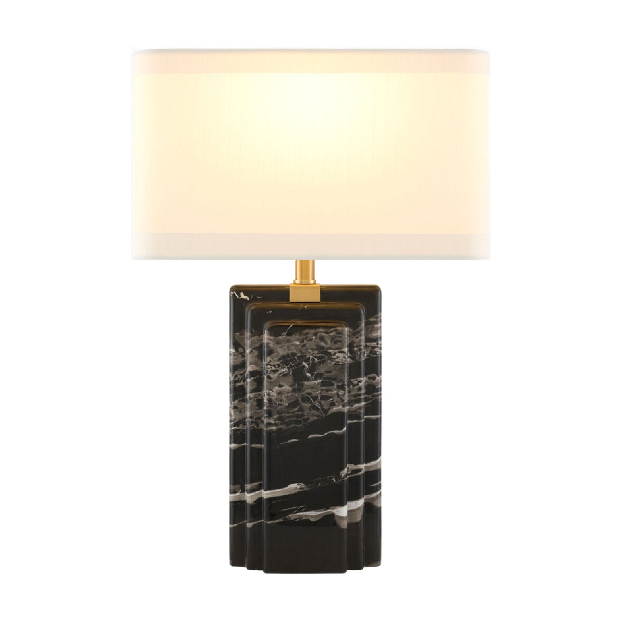 Modern European furniture - Black Marble Accent Table Lamp - www.oroa.com