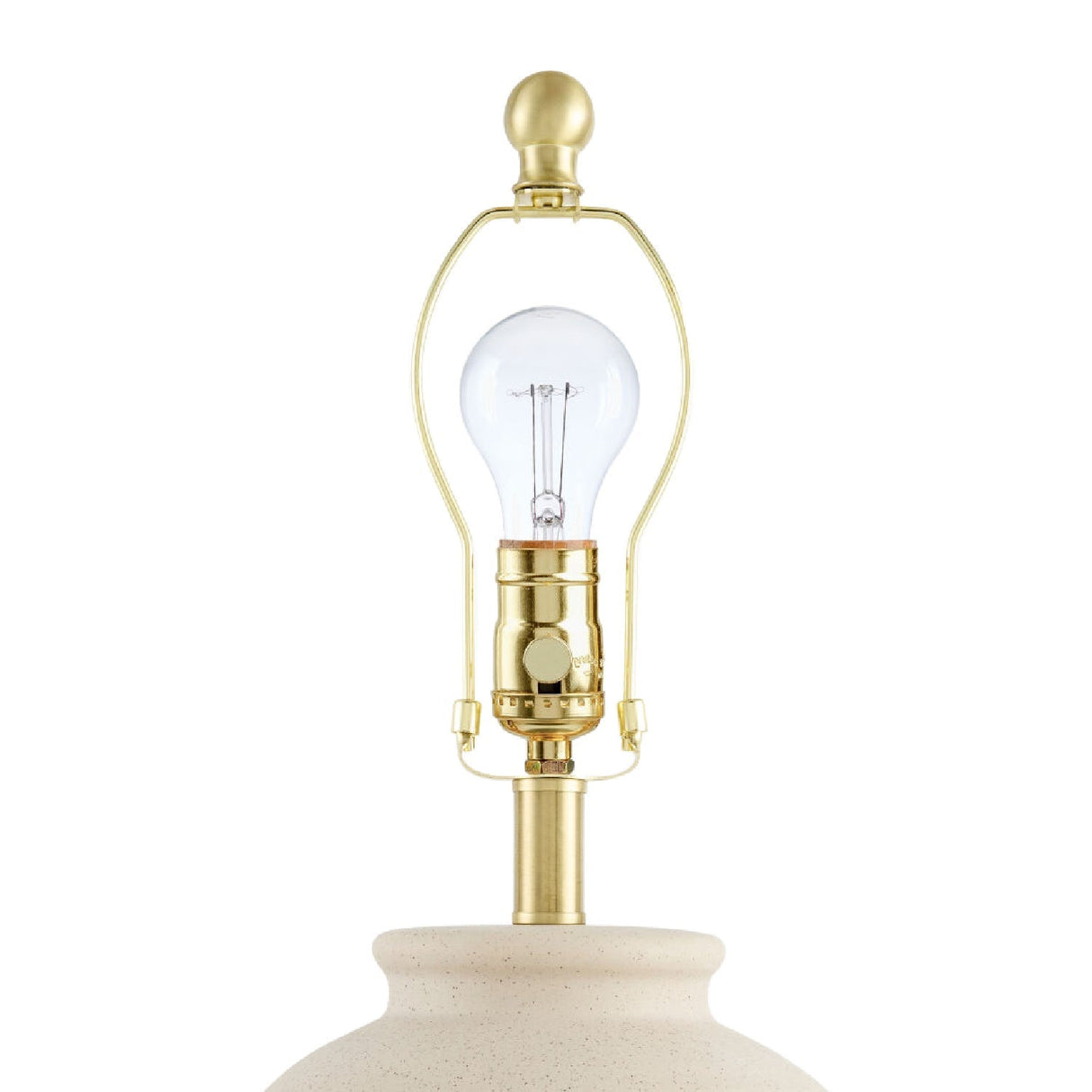 Modern European furniture - Painted Beige Ceramic Table Lamp - www.oroa.com