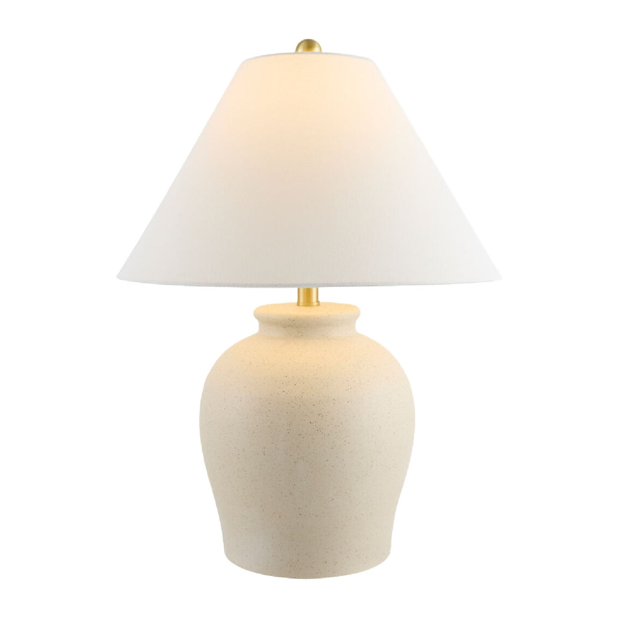 Modern European furniture - Painted Beige Ceramic Table Lamp - www.oroa.com