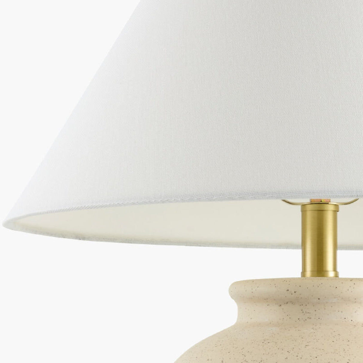 Modern European furniture - Painted Beige Ceramic Table Lamp - www.oroa.com