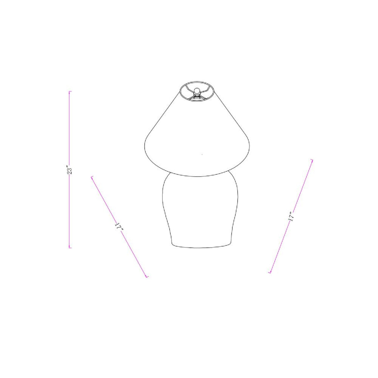 Painted Beige Ceramic Table Lamp | Oroa.com