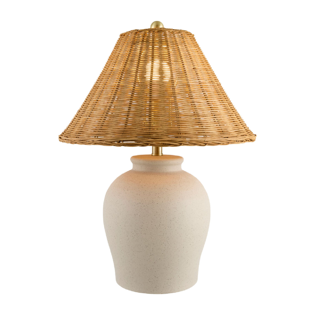 Modern European furniture - Painted Beige Ceramic Table Lamp - www.oroa.com
