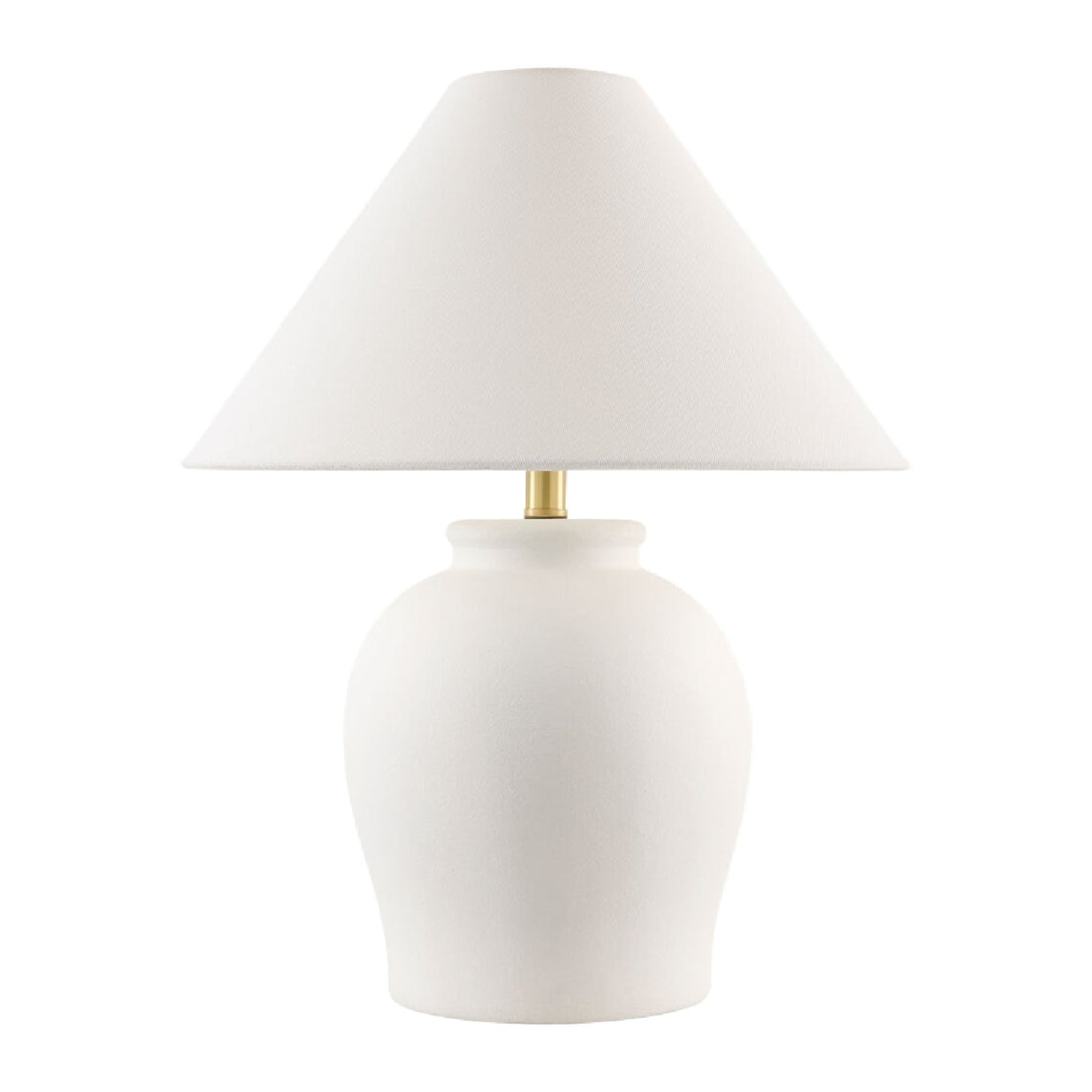 Modern European furniture - Ceramic White Linen Table Lamp - www.oroa.com
