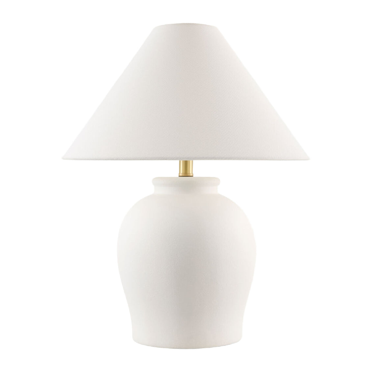 Ceramic White Linen Table Lamp | Oroa.com