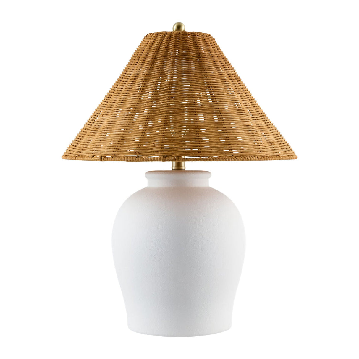 Modern European furniture - Rattan Empire Shade Table Lamp - www.oroa.com