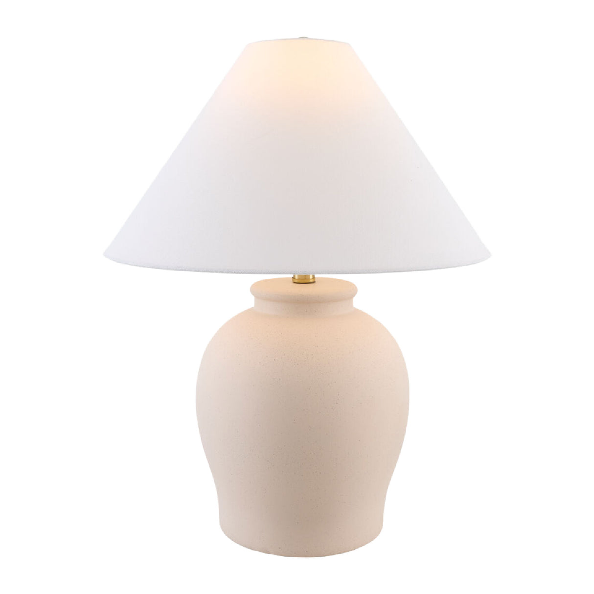 Ceramic White Linen Table Lamp | Oroa.com