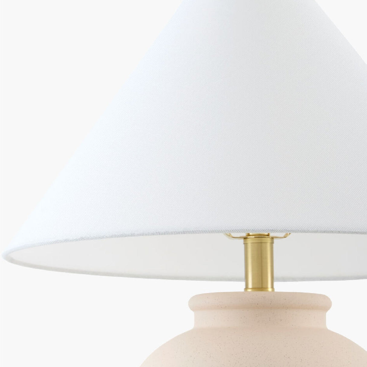 Modern European furniture - Ceramic White Linen Table Lamp - www.oroa.com