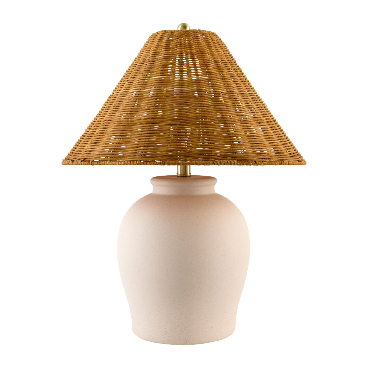 Modern European furniture - Rattan Empire Shade Table Lamp - www.oroa.com
